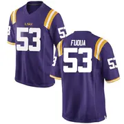 Game Men's Hayes Fuqua LSU Tigers Purple Football College Jersey