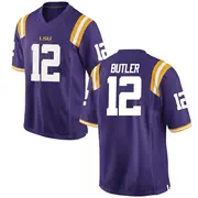 Game Men's Jimari Butler LSU Tigers Purple Football College Jersey