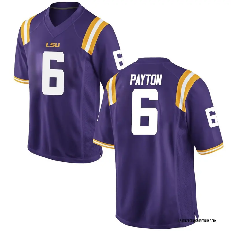 Game Men's Patrick Payton LSU Tigers Purple Football College Jersey