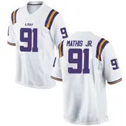 Game Men's Walter Mathis Jr. LSU Tigers White Football College Jersey