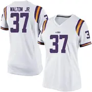 Game Women's Craig Walton Jr. LSU Tigers White Football College Jersey