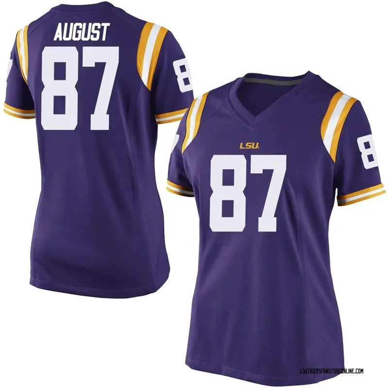 Game Women's Joey August LSU Tigers Purple Football College Jersey