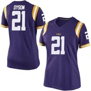 Game Women's Knox Dyson LSU Tigers Purple Football College Jersey