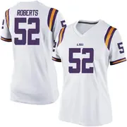 Game Women's Kobe Roberts LSU Tigers White Football College Jersey
