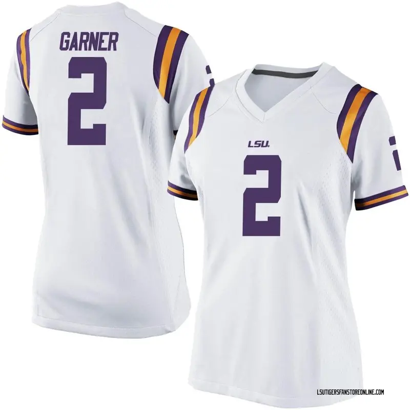 Game Women's Mekhi Garner LSU Tigers White Football College Jersey
