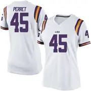 Game Women's Sean Perret LSU Tigers White Football College Jersey