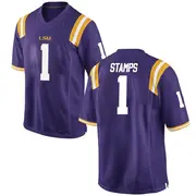 Game Youth Ashton Stamps LSU Tigers Purple Football College Jersey