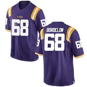 Game Youth Brett Bordelon LSU Tigers Purple Football College Jersey