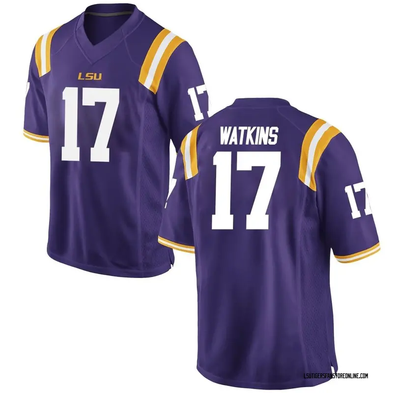 Game Youth Jelani Watkins LSU Tigers Purple Football College Jersey