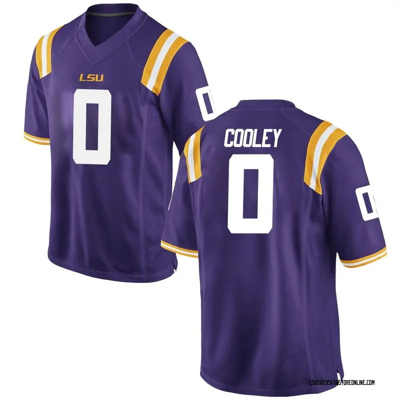 Game Youth Tamarcus Cooley LSU Tigers Purple Football College Jersey