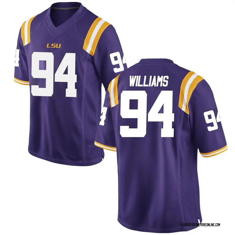 Game Youth Zion Williams LSU Tigers Purple Football College Jersey