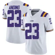 Limited Men's Aidan Anding LSU Tigers White Football College Jersey