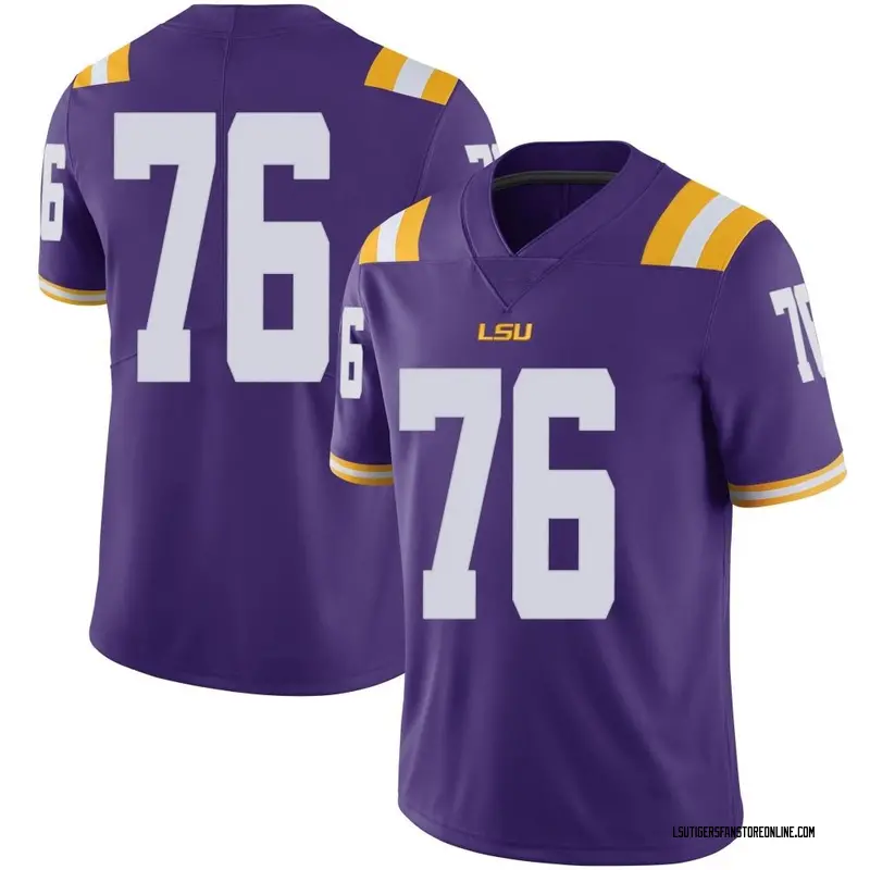 Limited Men's Austin Deculus LSU Tigers Purple Football College Jersey