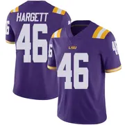 Limited Men's Badger Hargett LSU Tigers Purple Vapor Untouchable Football College Jersey