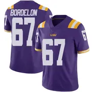 Limited Men's Bo Bordelon LSU Tigers Purple Vapor Untouchable Football College Jersey