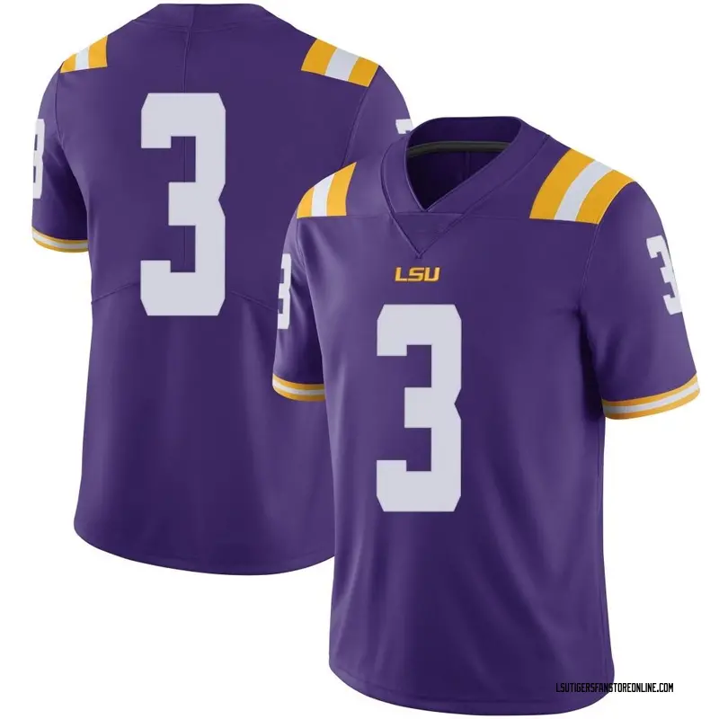 Limited Men's Chris Hilton Jr. LSU Tigers Purple Football College Jersey
