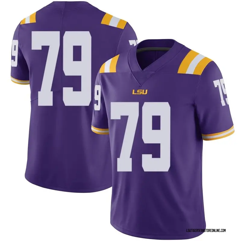 Limited Men's DJ Chester LSU Tigers Purple Football College Jersey
