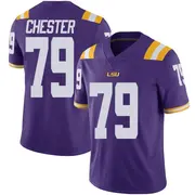 Limited Men's DJ Chester LSU Tigers Purple Vapor Untouchable Football College Jersey