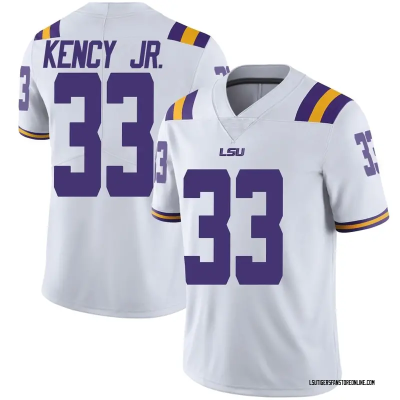 Limited Men's DK Kency Jr. LSU Tigers White Football College Jersey