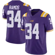 Limited Men's Damian Ramos LSU Tigers Purple Vapor Untouchable Football College Jersey