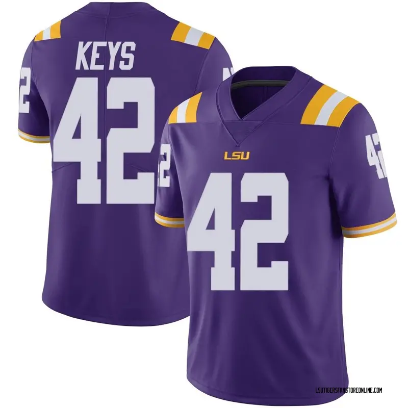 Limited Men's Davhon Keys LSU Tigers Purple Vapor Untouchable Football College Jersey