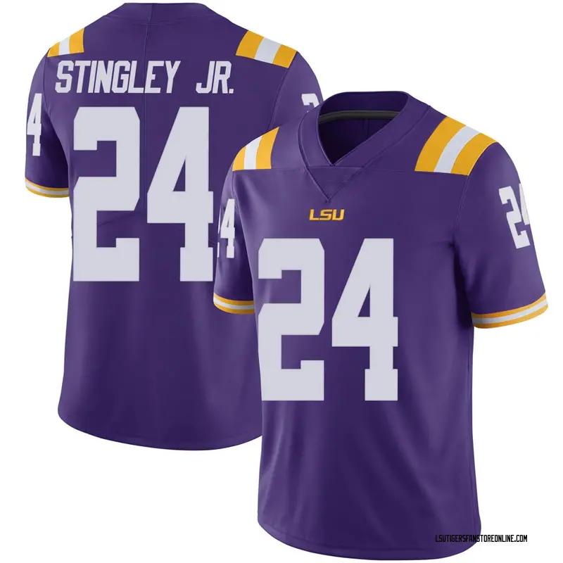 derek stingley jr lsu jersey