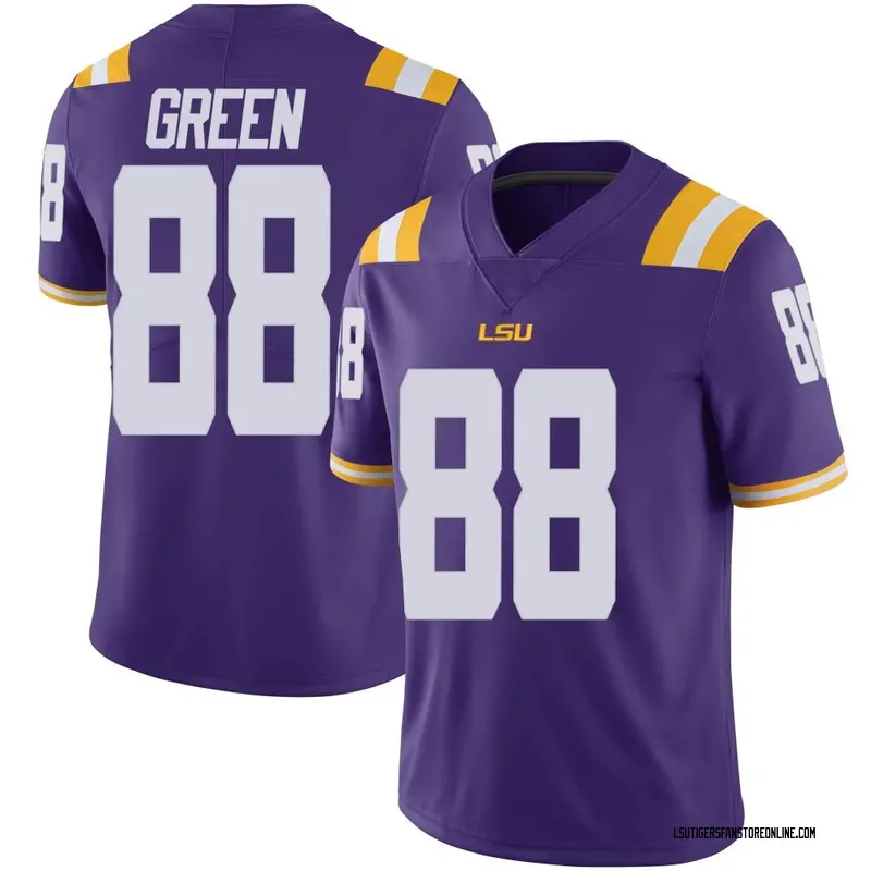 Limited Men's Donovan Green LSU Tigers Purple Vapor Untouchable Football College Jersey