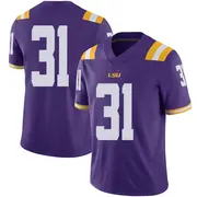 Limited Men's Everett Garard LSU Tigers Purple Football College Jersey