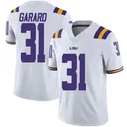 Limited Men's Everett Garard LSU Tigers White Football College Jersey