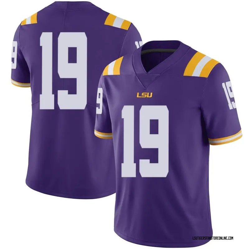 Limited Men's Gabriel Reliford LSU Tigers Purple Football College Jersey