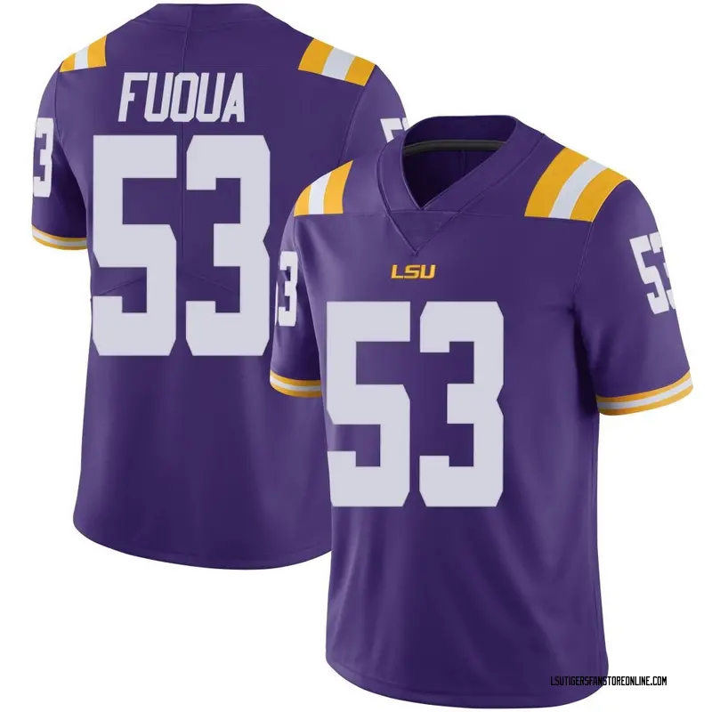 Limited Men's Hayes Fuqua LSU Tigers Purple Vapor Untouchable Football College Jersey