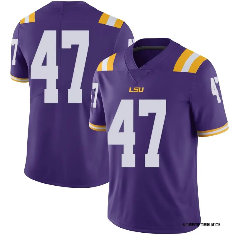 Limited Men's JD LaFleur LSU Tigers Purple Football College Jersey