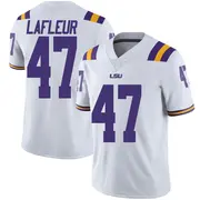 Limited Men's JD LaFleur LSU Tigers White Football College Jersey