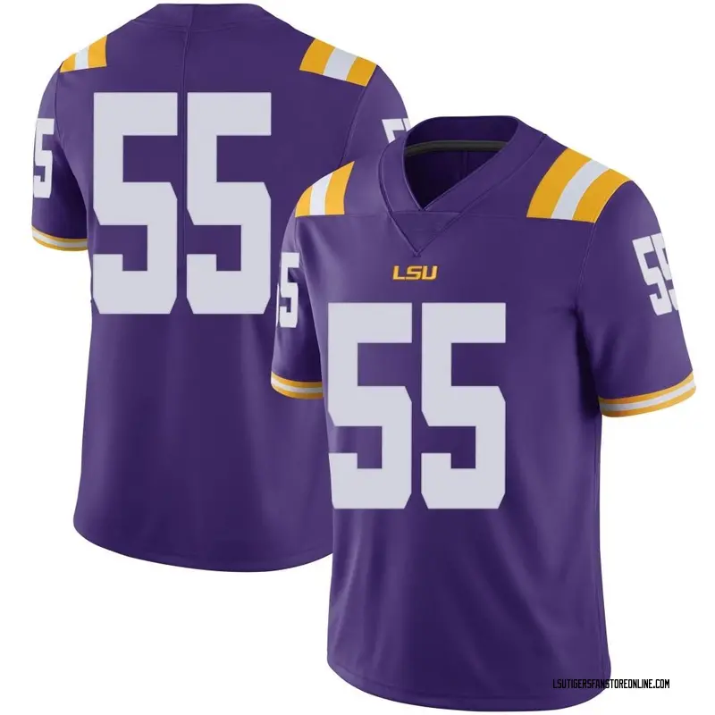 Limited Men's Jake Ibieta LSU Tigers Purple Football College Jersey