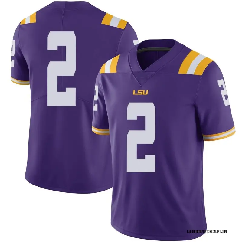 Limited Men's Jardin Gilbert LSU Tigers Purple Football College Jersey