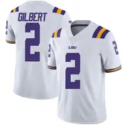 Limited Men's Jardin Gilbert LSU Tigers White Football College Jersey