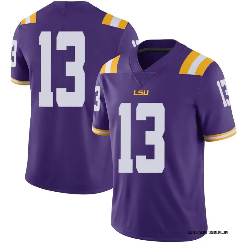 Limited Men's Joe Foucha LSU Tigers Purple Football College Jersey