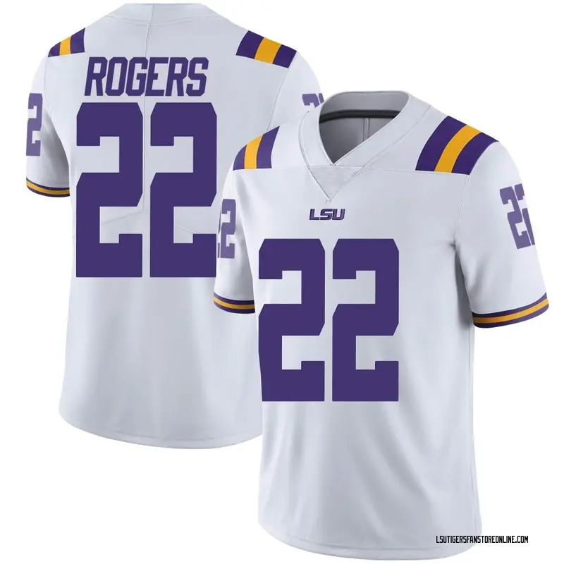 Limited Men's Joel Rogers LSU Tigers White Football College Jersey
