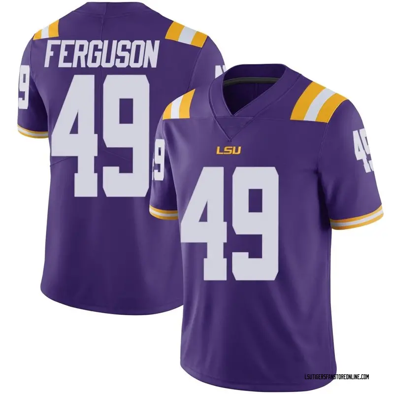 Limited Men's Jonathan Ferguson LSU Tigers Purple Vapor Untouchable Football College Jersey