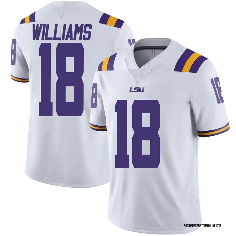 Limited Men's Josh Williams LSU Tigers White Football College Jersey