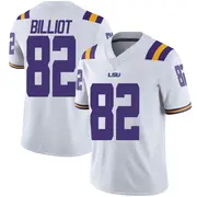 Limited Men's Kylan Billiot LSU Tigers White Football College Jersey