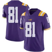 Limited Men's Landon Craig LSU Tigers Purple Football College Jersey