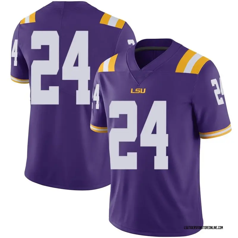Limited Men's Landon Ibieta LSU Tigers Purple Football College Jersey