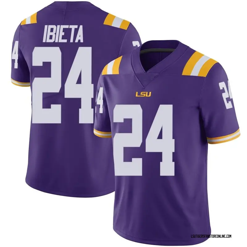 Limited Men's Landon Ibieta LSU Tigers Purple Vapor Untouchable Football College Jersey