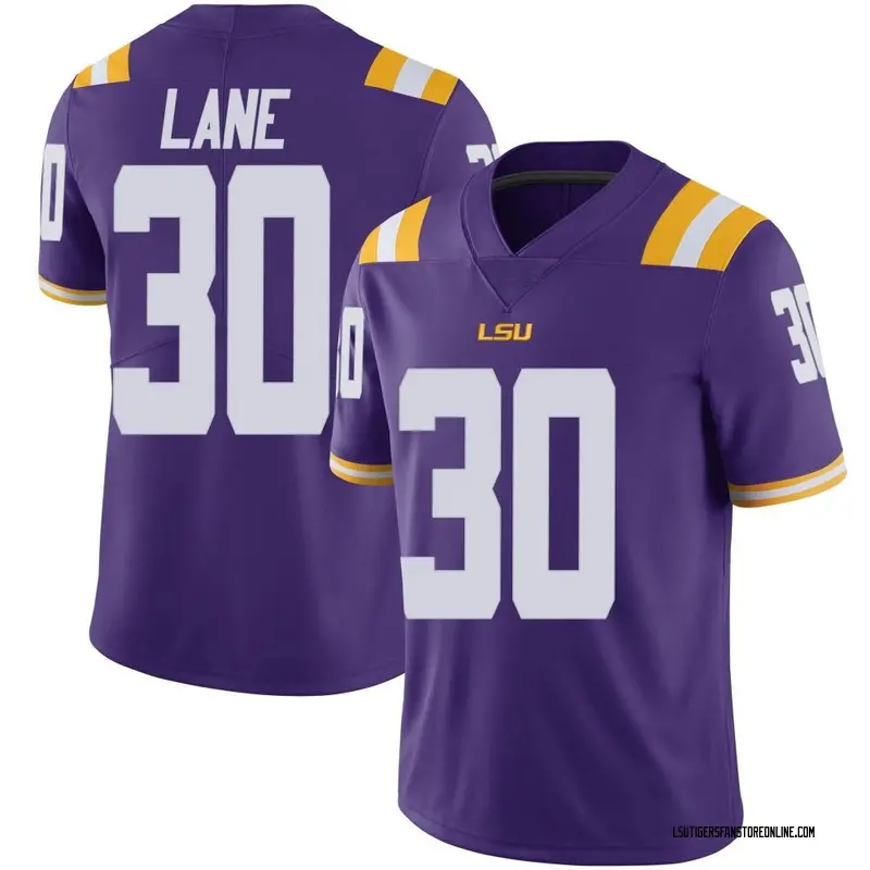 Limited Men's Malachi Lane LSU Tigers Purple Vapor Untouchable Football College Jersey