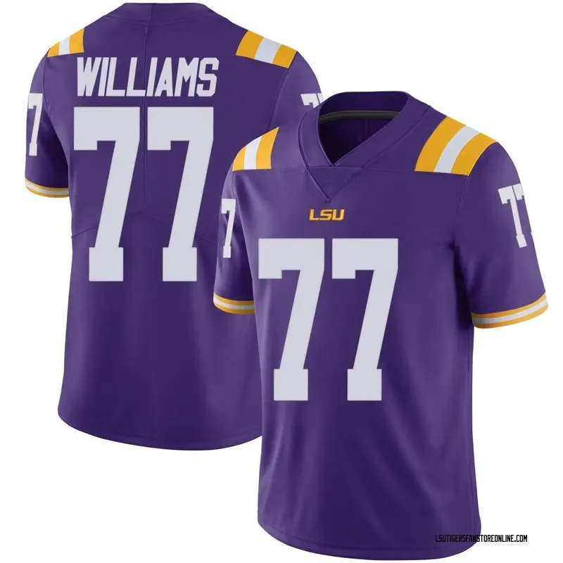 Limited Men's Ory Williams LSU Tigers Purple Vapor Untouchable Football College Jersey