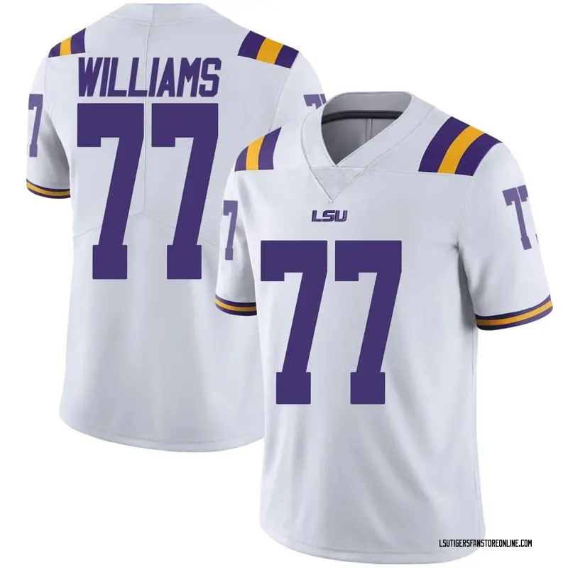 Limited Men's Ory Williams LSU Tigers White Football College Jersey