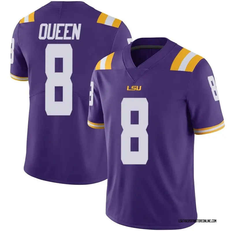 Limited Men's Patrick Queen LSU Tigers Purple Vapor Untouchable Football College Jersey