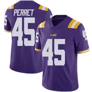 Limited Men's Sean Perret LSU Tigers Purple Vapor Untouchable Football College Jersey