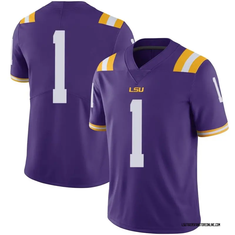 Limited Men's Sevyn Banks LSU Tigers Purple Football College Jersey